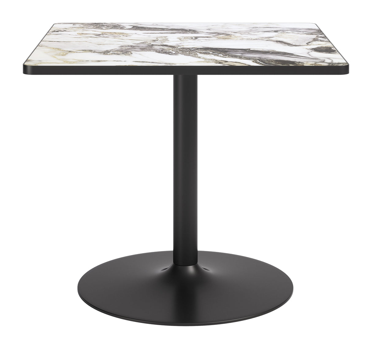 Caliza Gray & Black Outdoor Dining Table by Zuomod at Eve Furniture