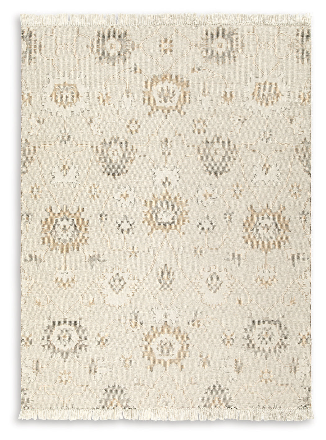 Calkin Linen/Gray/Caramel 8' x 10' Rug by Ashley at Eve Furniture