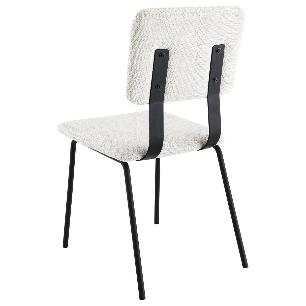 Calla Fabric Upholstered Dining Side Chair White (Set of 2) by Coaster at Eve Furniture