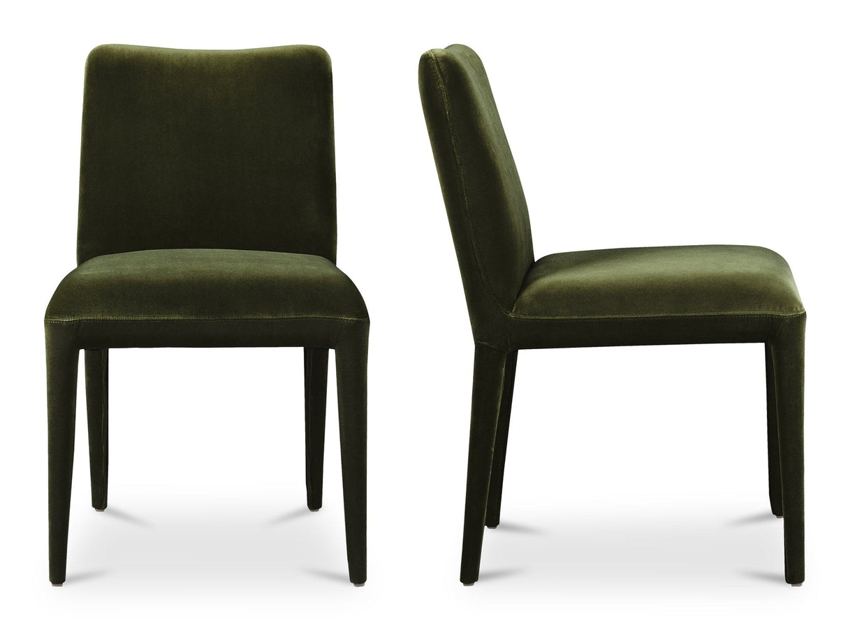 Calla Green Velvet Dining Chair (Set of 2) by MOES at Eve Furniture