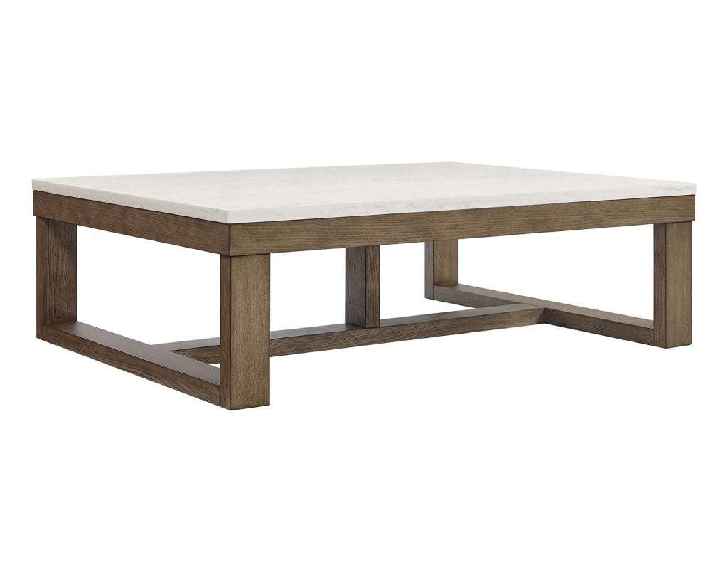 Calla White Marble Top Cocktail Table by Steve Silver at Eve Furniture