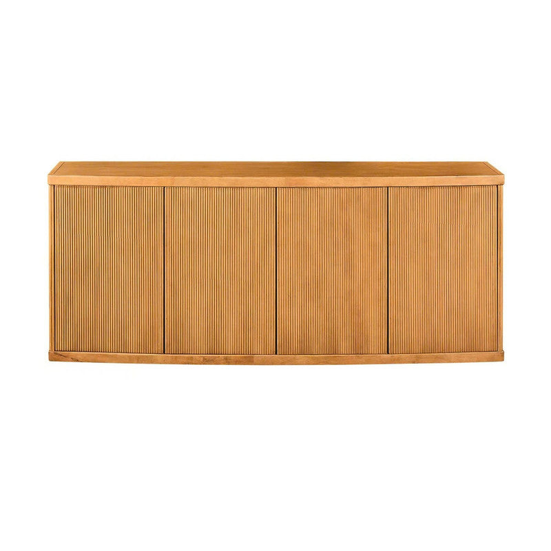 Callie Tan Four-Door Sideboard by Crestview at Eve Furniture