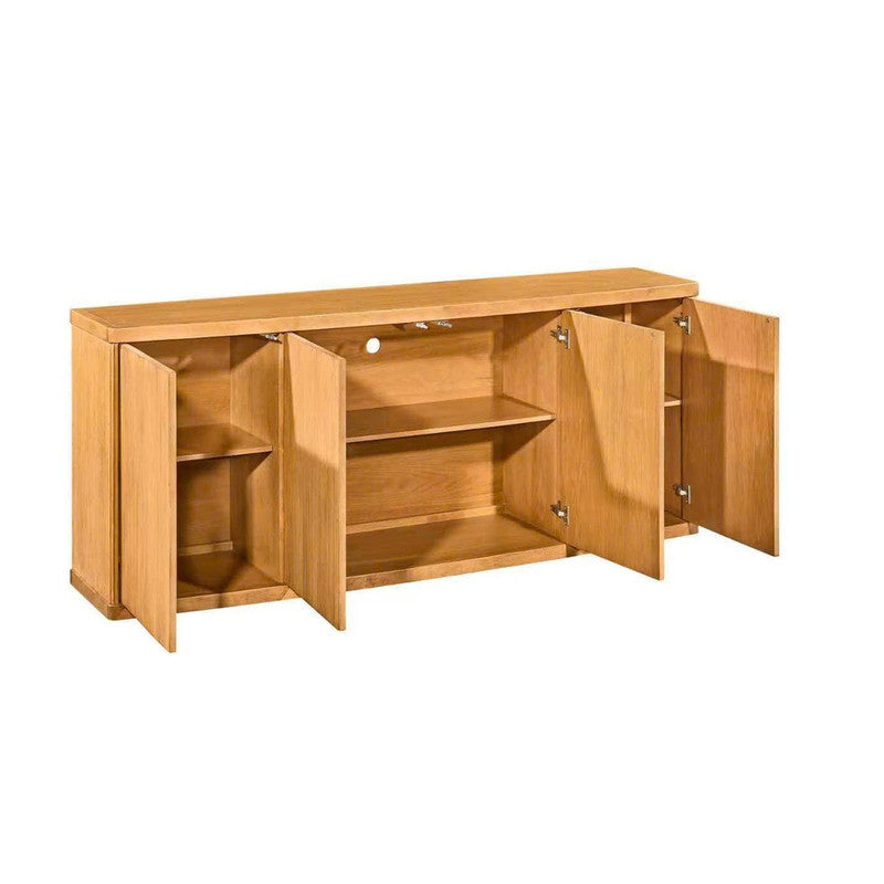 Callie Tan Four-Door Sideboard by Crestview at Eve Furniture