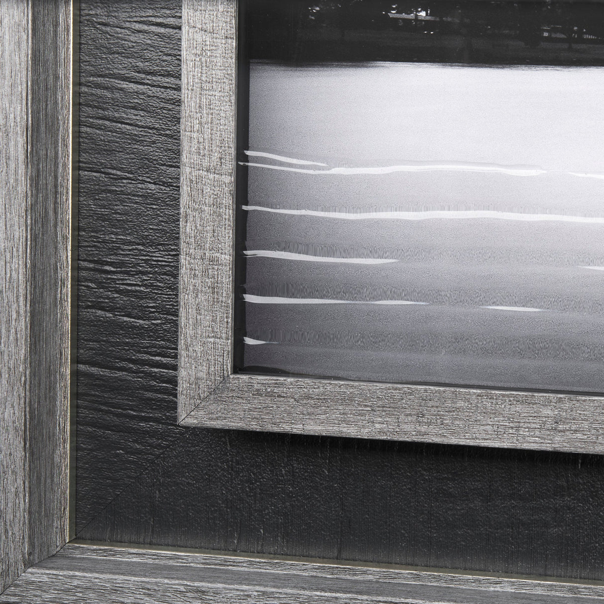 Calm by D Burt a Hand Embellished Textured Framed Photo Art Print Matted under Glass by Mercana at Eve Furniture