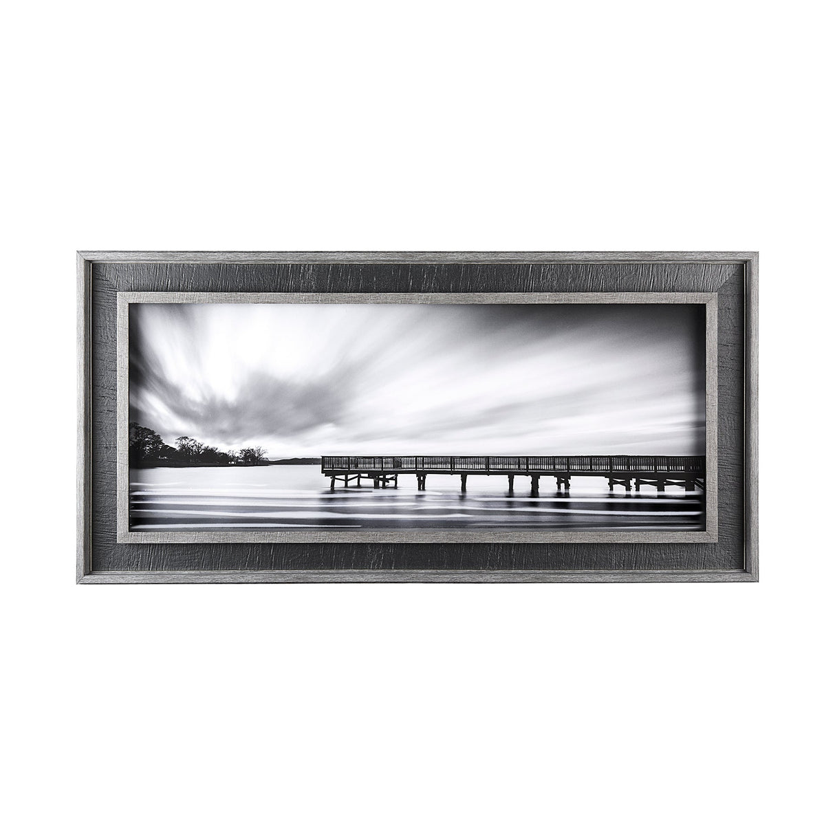 Calm by D Burt a Hand Embellished Textured Framed Photo Art Print Matted under Glass by Mercana at Eve Furniture