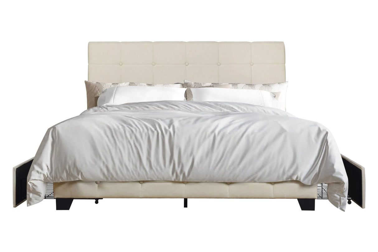 Calm Cabin Beige King Bed by Happy Homes at Eve Furniture