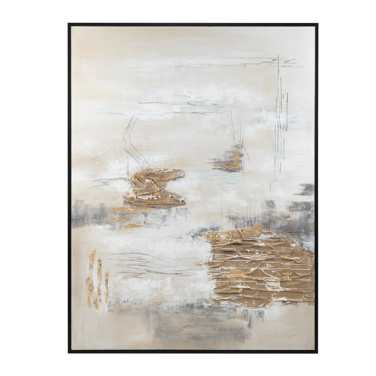 Calm, Cool, Collected Grey/Brown Canvas by Crestview at Eve Furniture