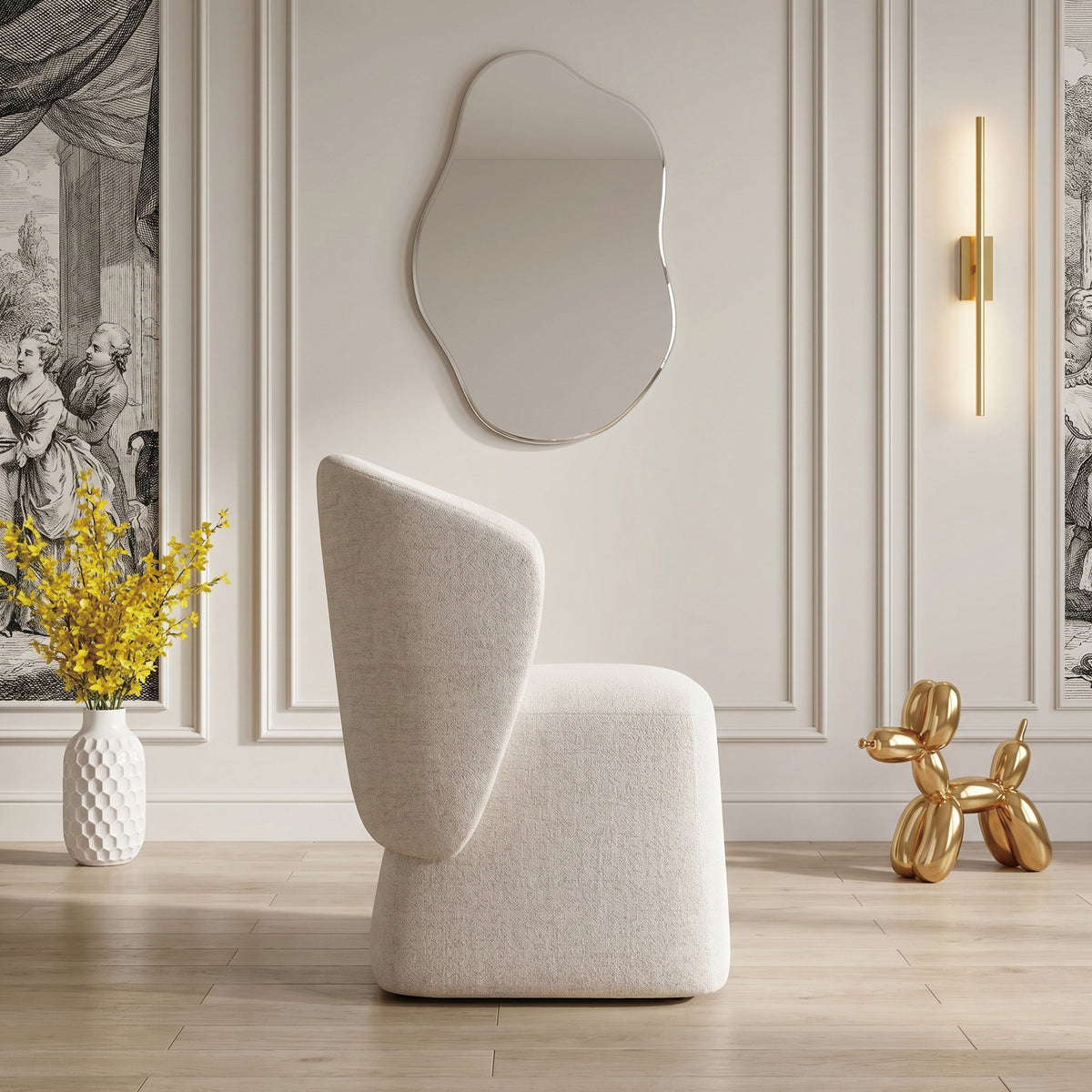 Calma Beige Dining Chair by Homelegance at Eve Furniture