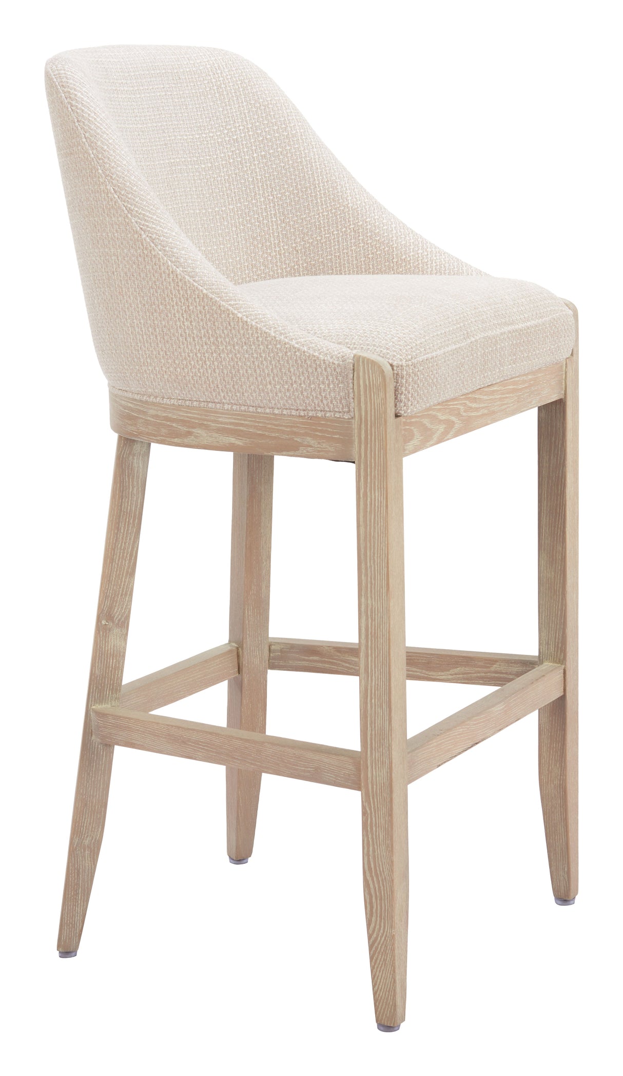 Calmo Beige Barstool by Zuomod at Eve Furniture