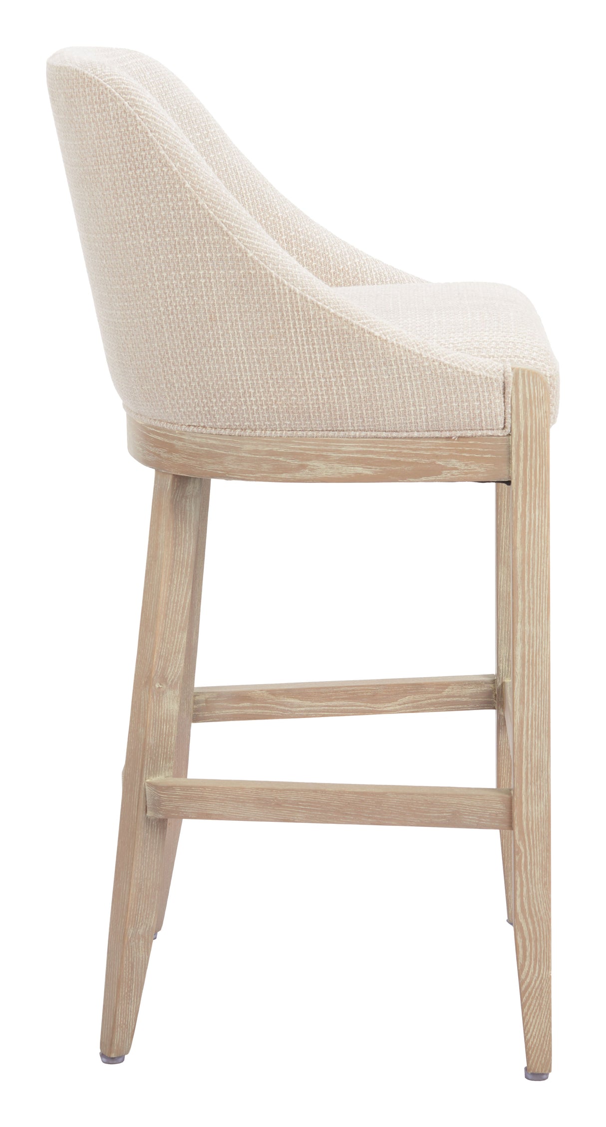 Calmo Beige Barstool by Zuomod at Eve Furniture