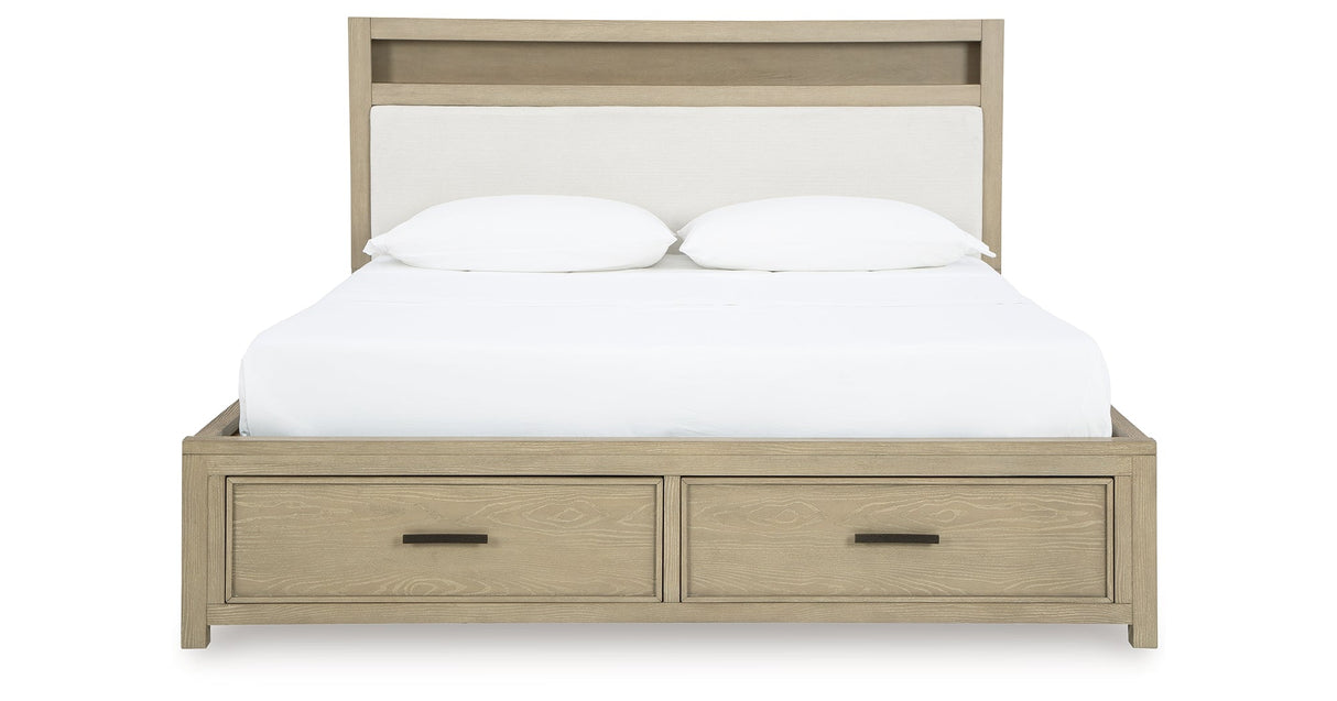 Calmoro Gray Queen Bookcase Bed by Ashley at Eve Furniture
