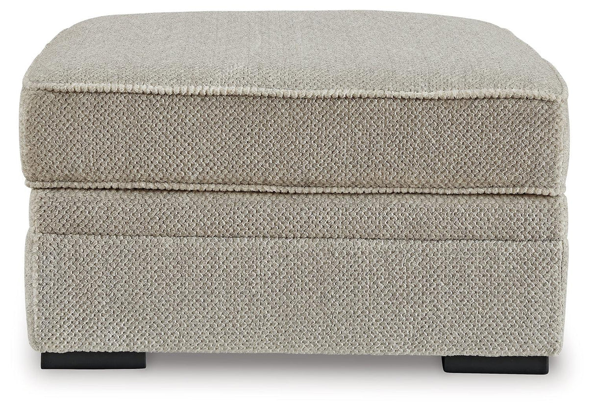 Calnita Sisal Ottoman With Storage by Ashley at Eve Furniture