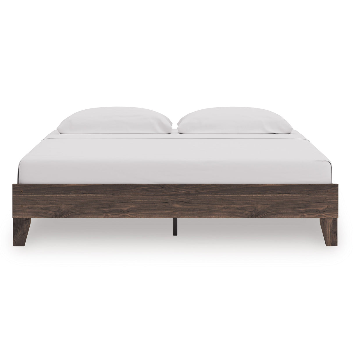 Calverson Brown King Platform Base Bed by Ashley at Eve Furniture