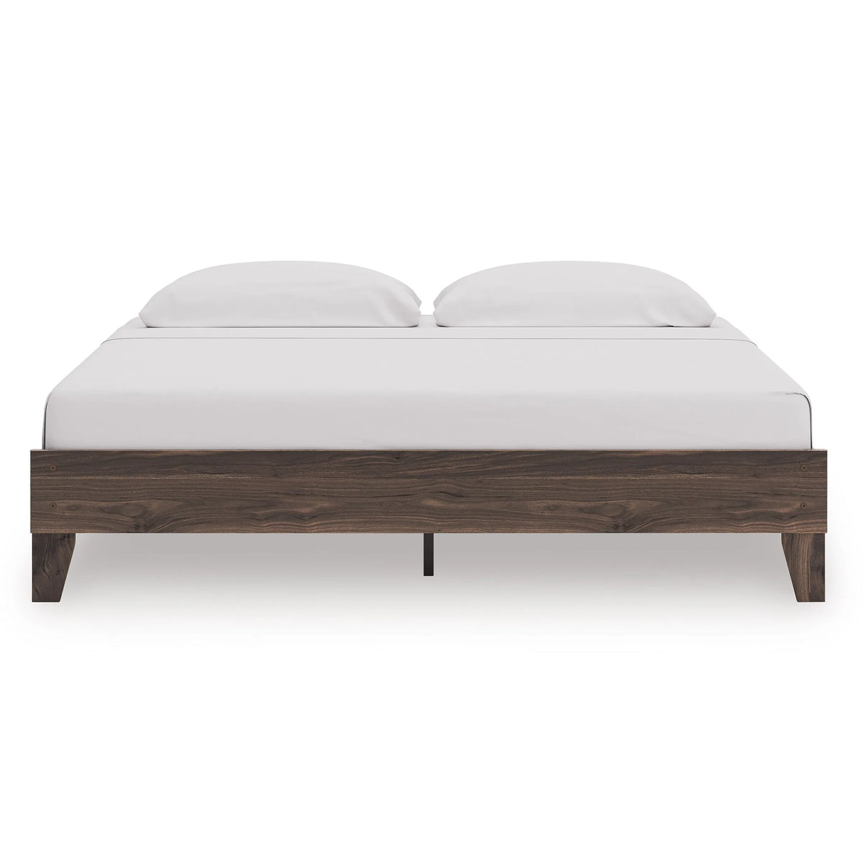Calverson Brown King Platform Base Bed by Ashley at Eve Furniture