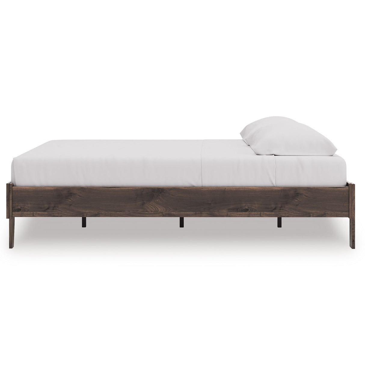Calverson Brown King Platform Base Bed by Ashley at Eve Furniture