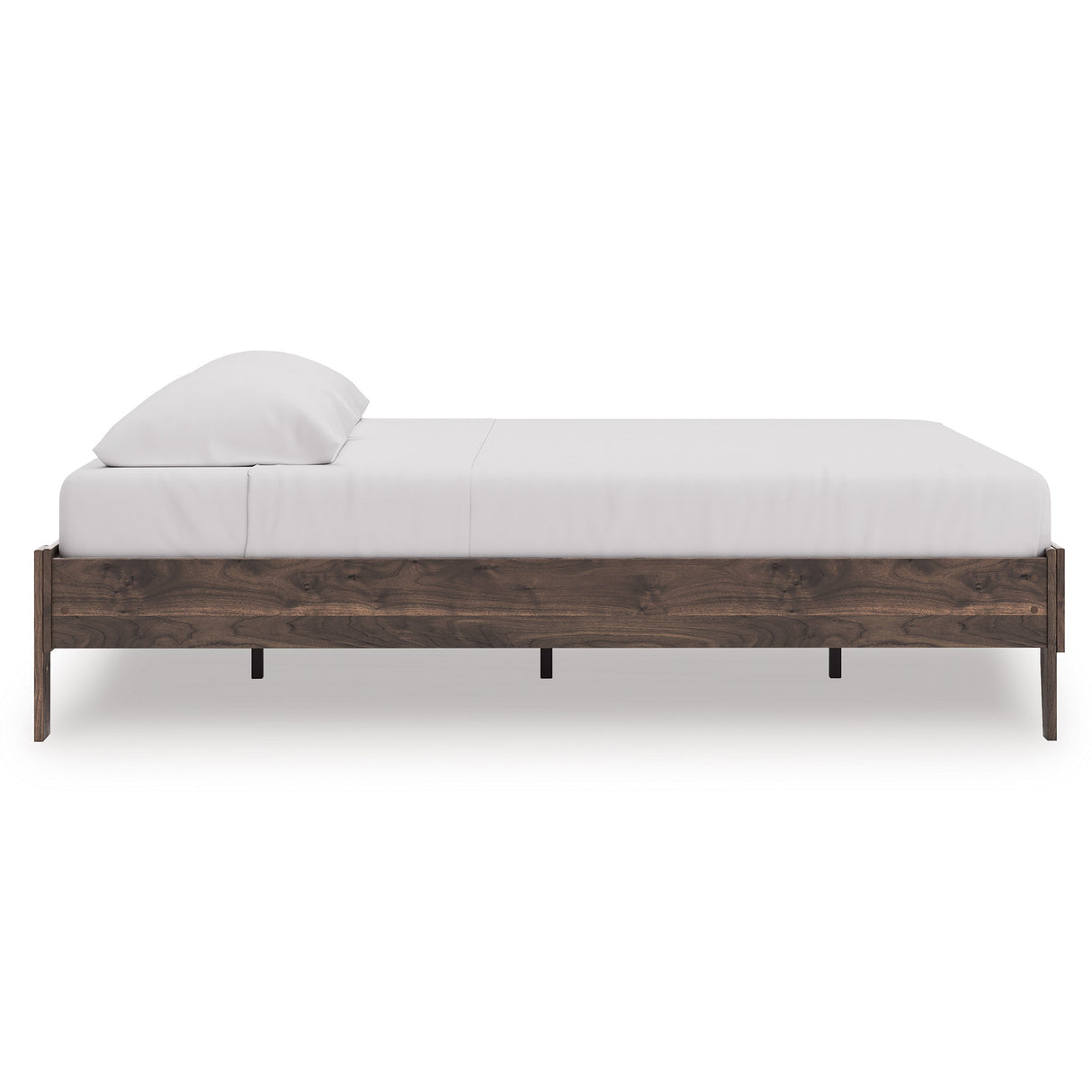 Calverson Brown King Platform Base Bed by Ashley at Eve Furniture