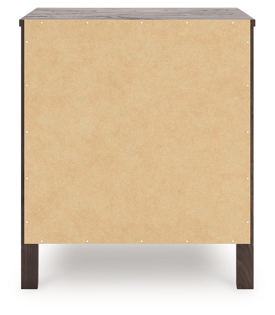 Calverson Mocha Nightstand by Ashley at Eve Furniture