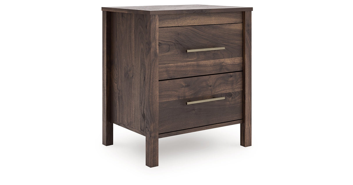 Calverson Mocha Nightstand by Ashley at Eve Furniture