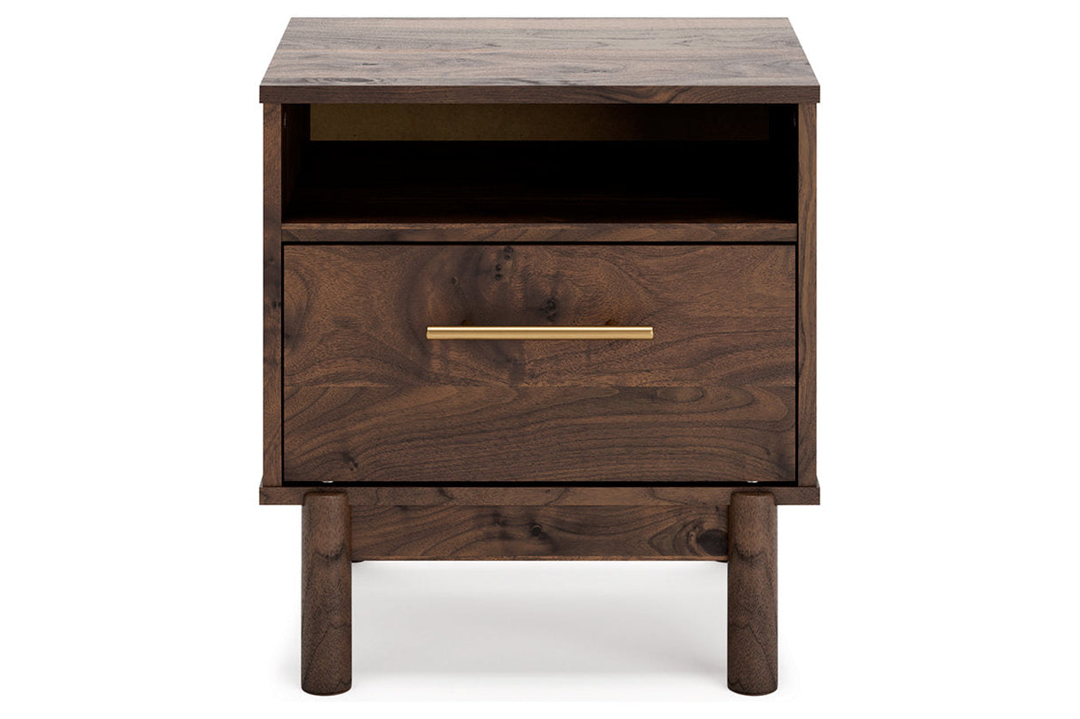 Calverson Mocha Platform Bedroom Set by Ashley at Eve Furniture