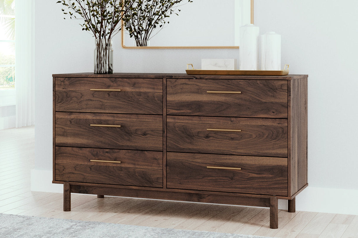 Calverson Mocha Platform Bedroom Set by Ashley at Eve Furniture