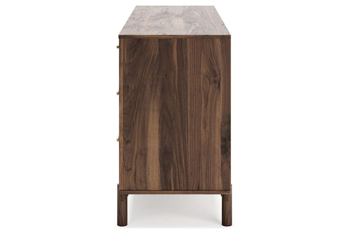 Calverson Mocha Dresser by Ashley at Eve Furniture