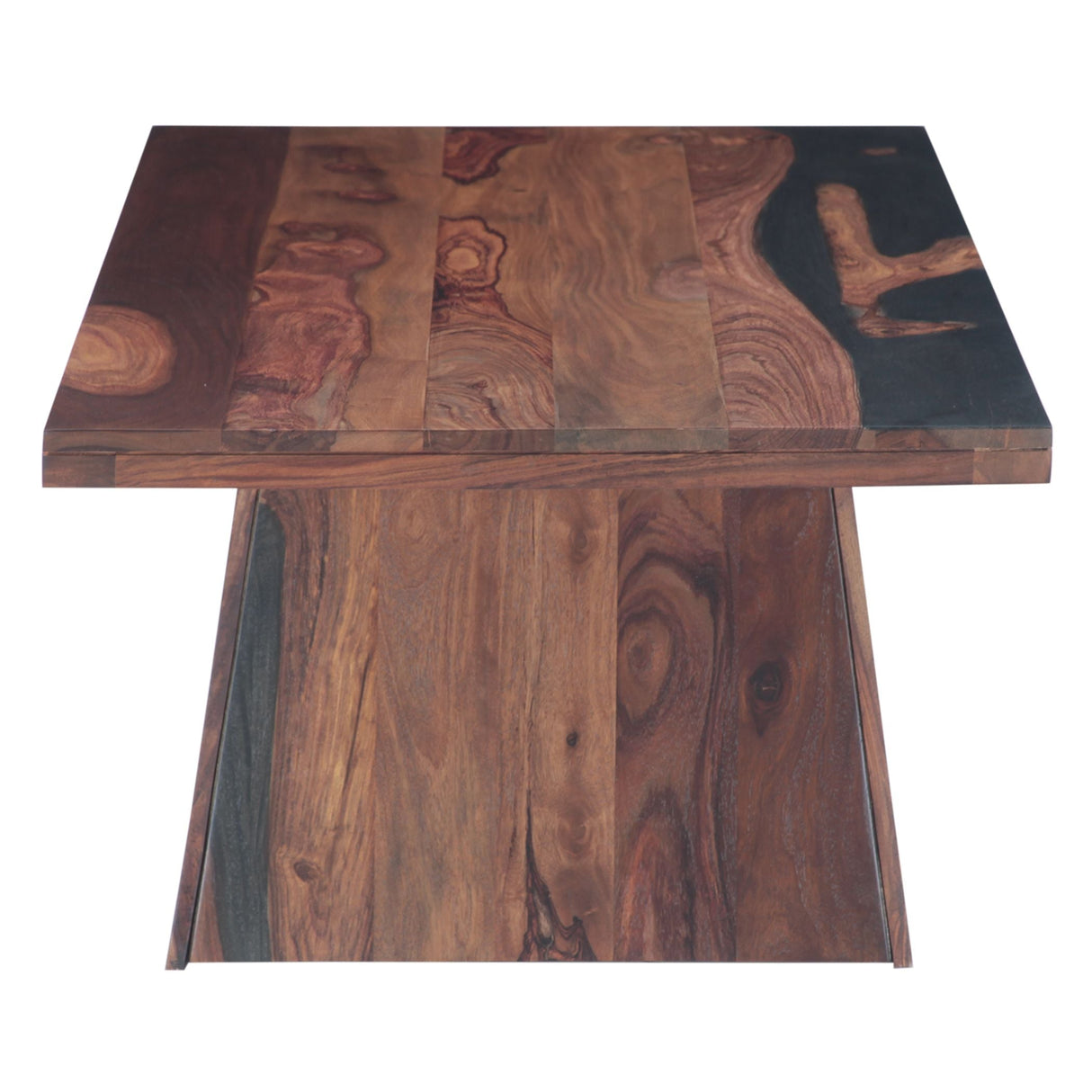 Calypso 51" Coffee Table in Burnt Sheesham by Home Trends & Design at Eve Furniture