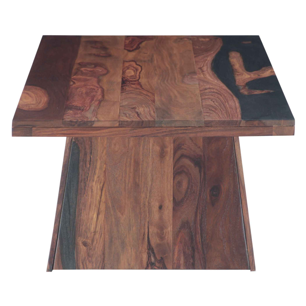 Calypso 51" Coffee Table in Burnt Sheesham by Home Trends & Design at Eve Furniture