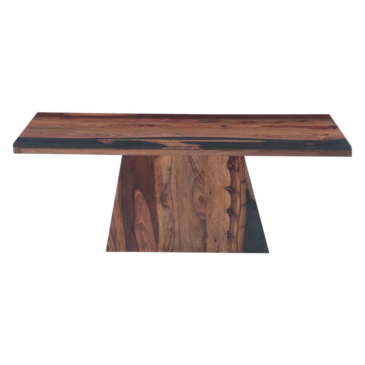 Calypso 51" Coffee Table in Burnt Sheesham by Home Trends & Design at Eve Furniture