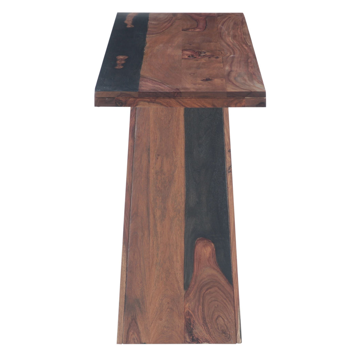 Calypso 57" Console Table in Burnt Sheesham by Home Trends & Design at Eve Furniture