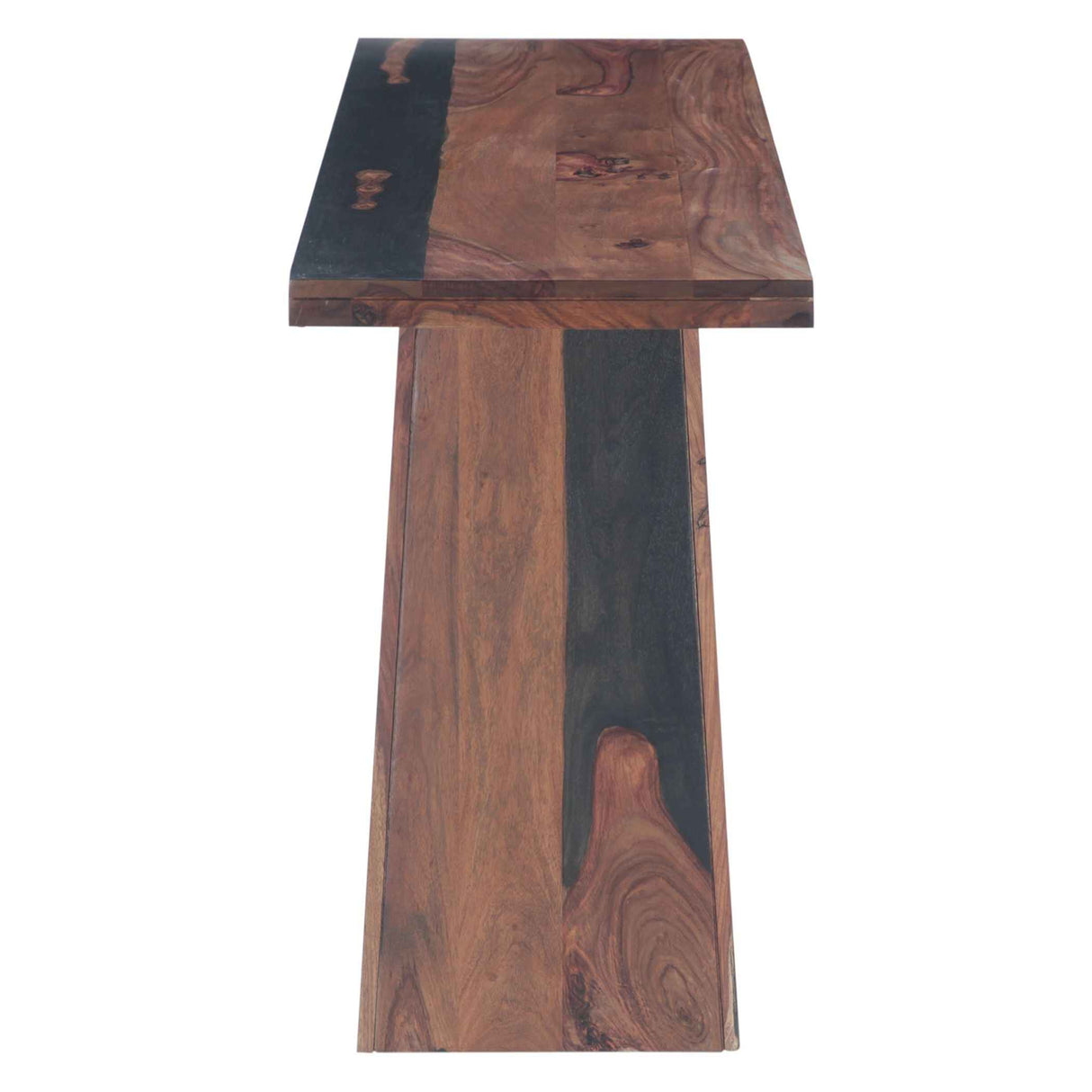 Calypso 57" Console Table in Burnt Sheesham by Home Trends & Design at Eve Furniture