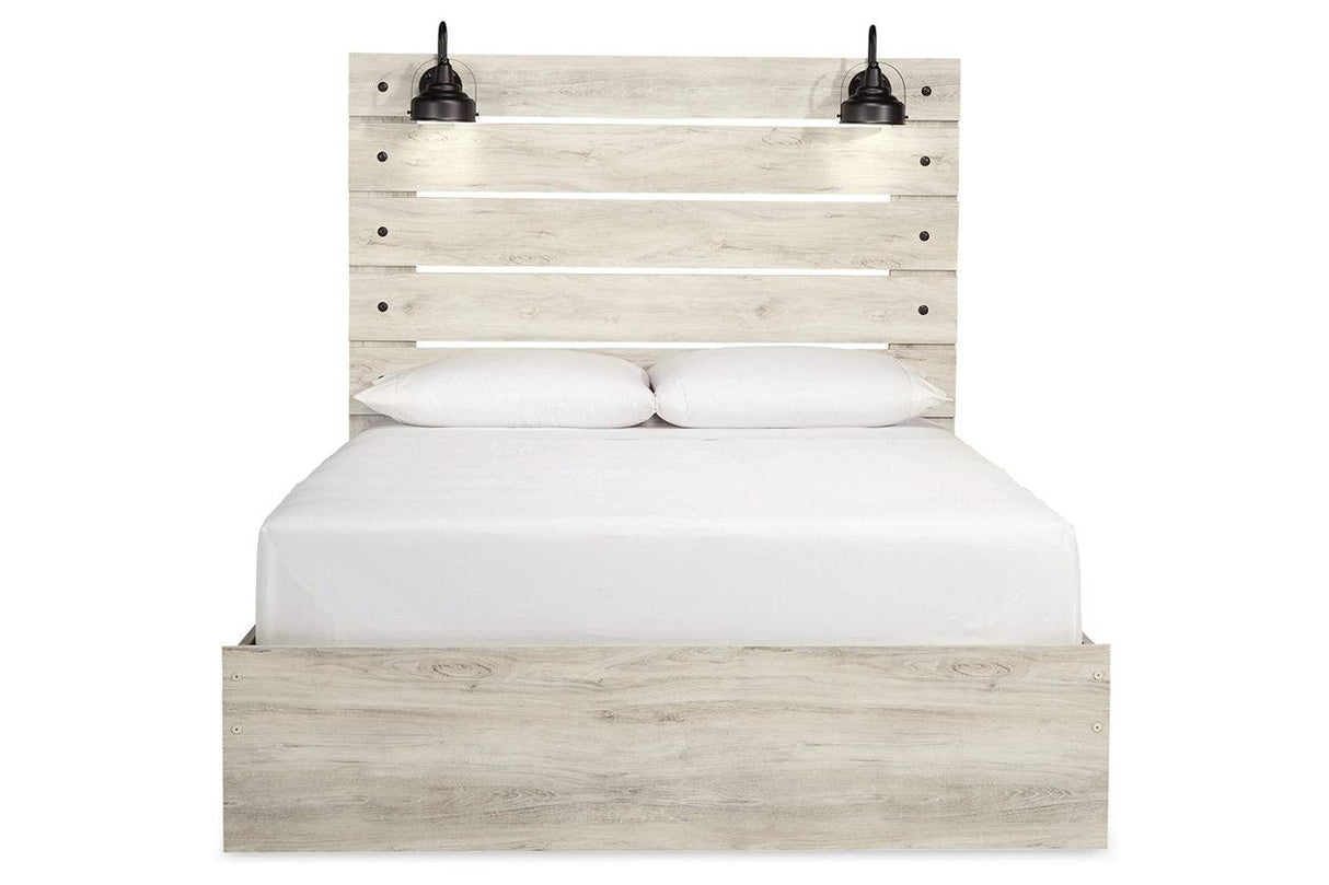 Cambeck Whitewash Queen Panel Bed by Ashley at Eve Furniture
