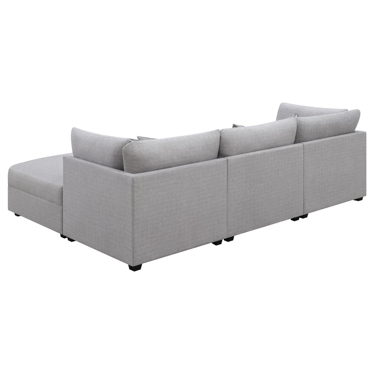 Cambria Grey 4-piece Upholstered Modular Sectional by Coaster at Eve Furniture