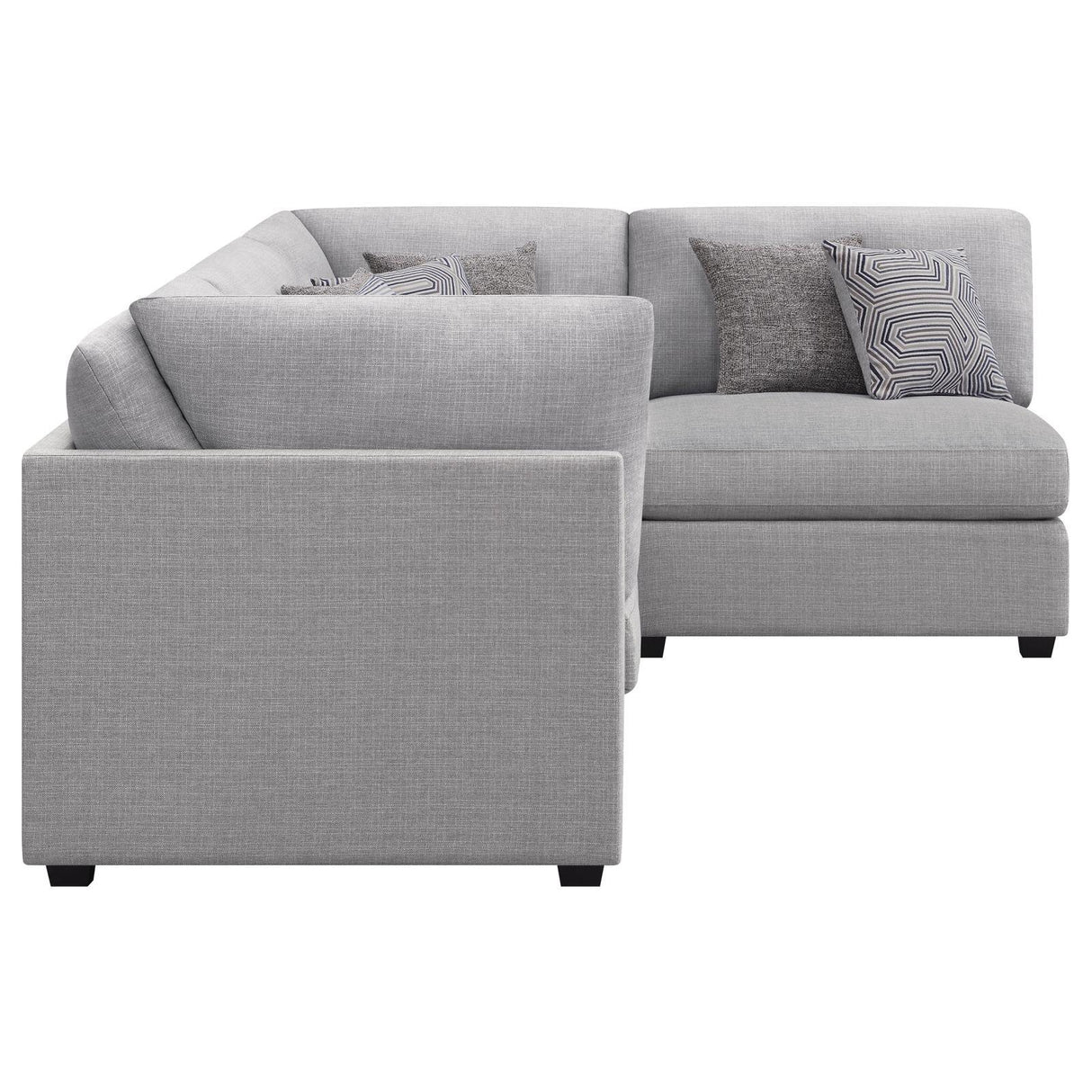 Cambria Grey 4-piece Upholstered Modular Sectional by Coaster at Eve Furniture