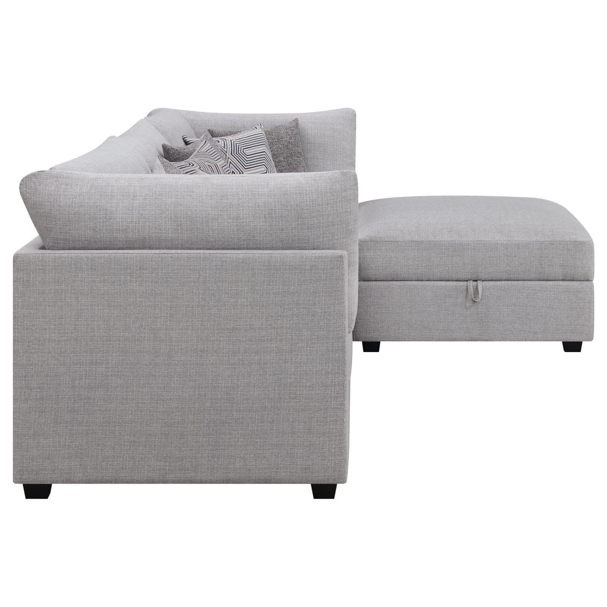 Cambria Grey 4-piece Upholstered Modular Sectional by Coaster at Eve Furniture