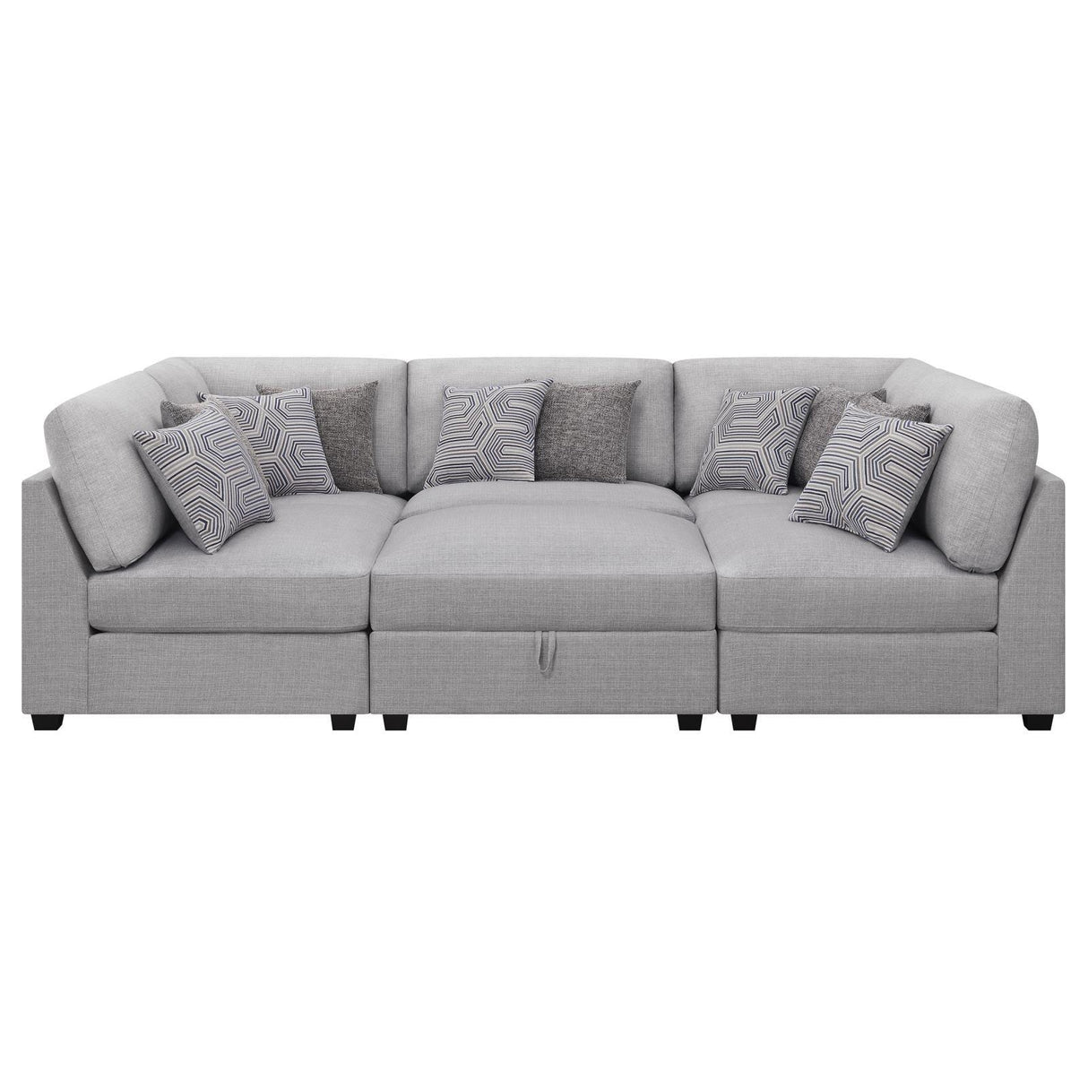Cambria Grey 6-piece Upholstered Modular Sectional by Coaster at Eve Furniture