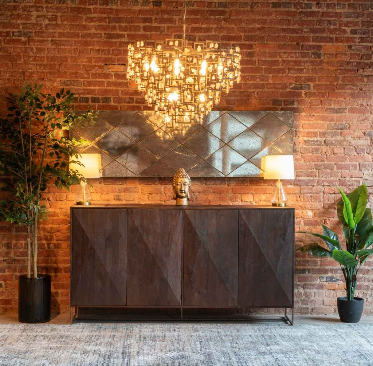 Cambridge 76" Sideboard in Walnut by Home Trends & Design at Eve Furniture