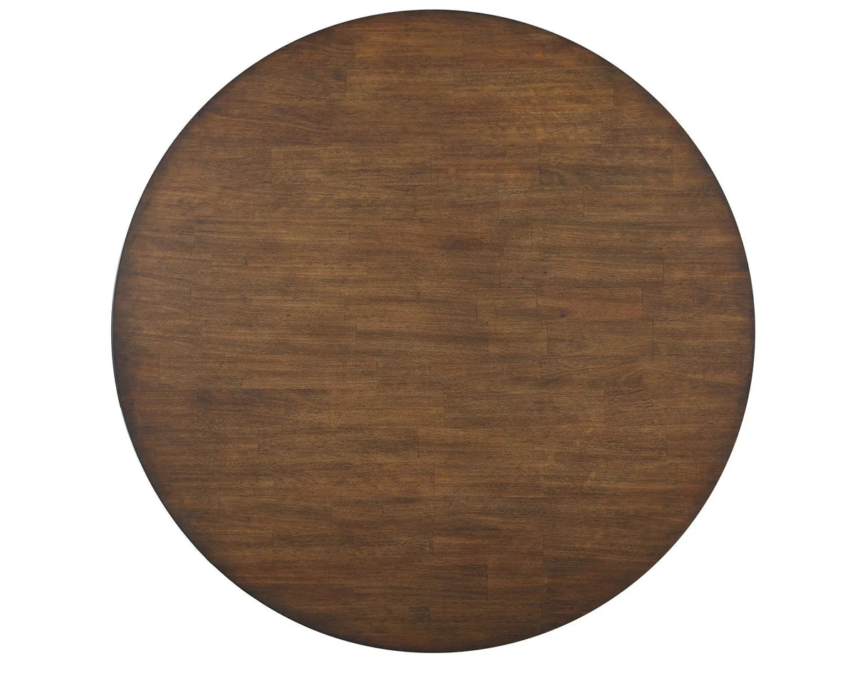 Cambridge Burnished Chestnut Dining Set with Folding Removable Game Top by Steve Silver at Eve Furniture