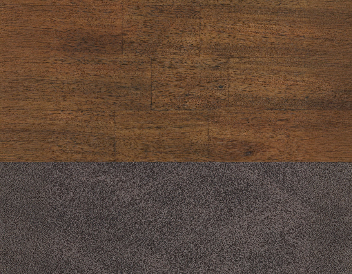 Cambridge Burnished Chestnut Vegan Leather Side Chair, Set of 2 by Steve Silver at Eve Furniture