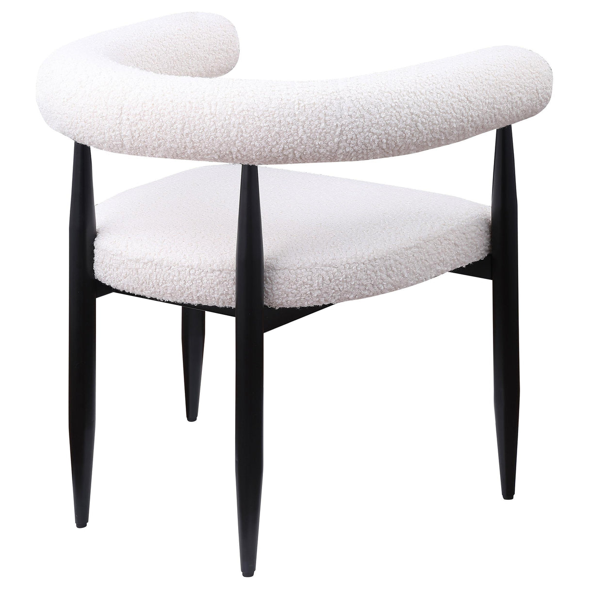 Camden Boucle Upholstered Dining Side Chair Cream (Set of 2) by Coaster at Eve Furniture