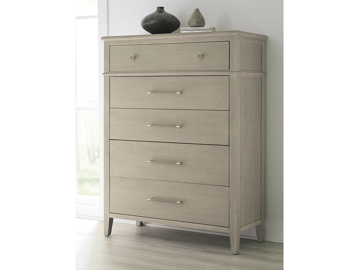 Camden Chai Five Drawer Oak Wood Chest by Modus Furniture at Eve Furniture
