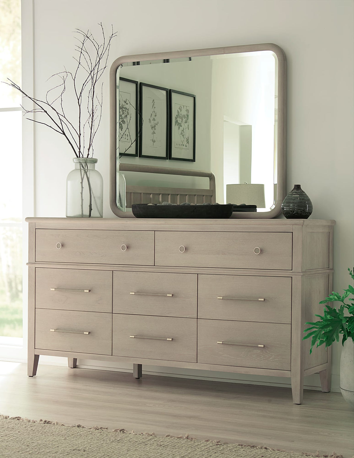 Camden Chai Wall or Dresser Mirror by Modus Furniture at Eve Furniture