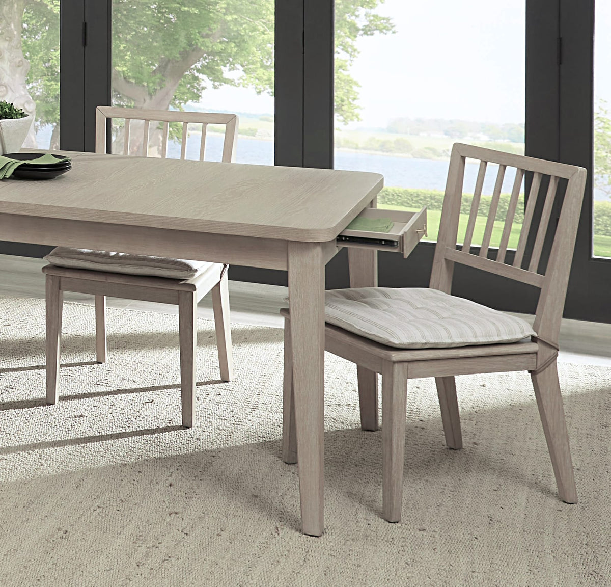 Camden Chai/Oat Wood Dining Chair with Detachable Cushion (Set of 2) by Modus Furniture at Eve Furniture