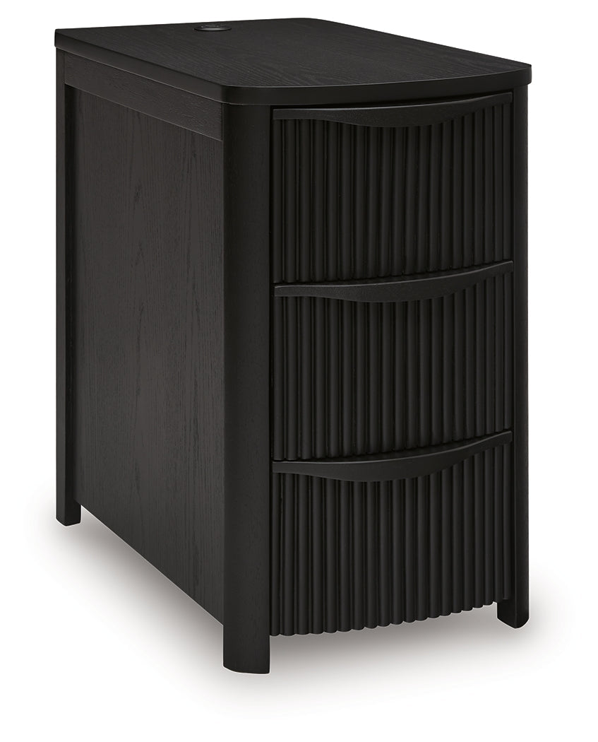 Camdill Black Chairside End Table by ASHLEY FURNITURE at Eve Furniture