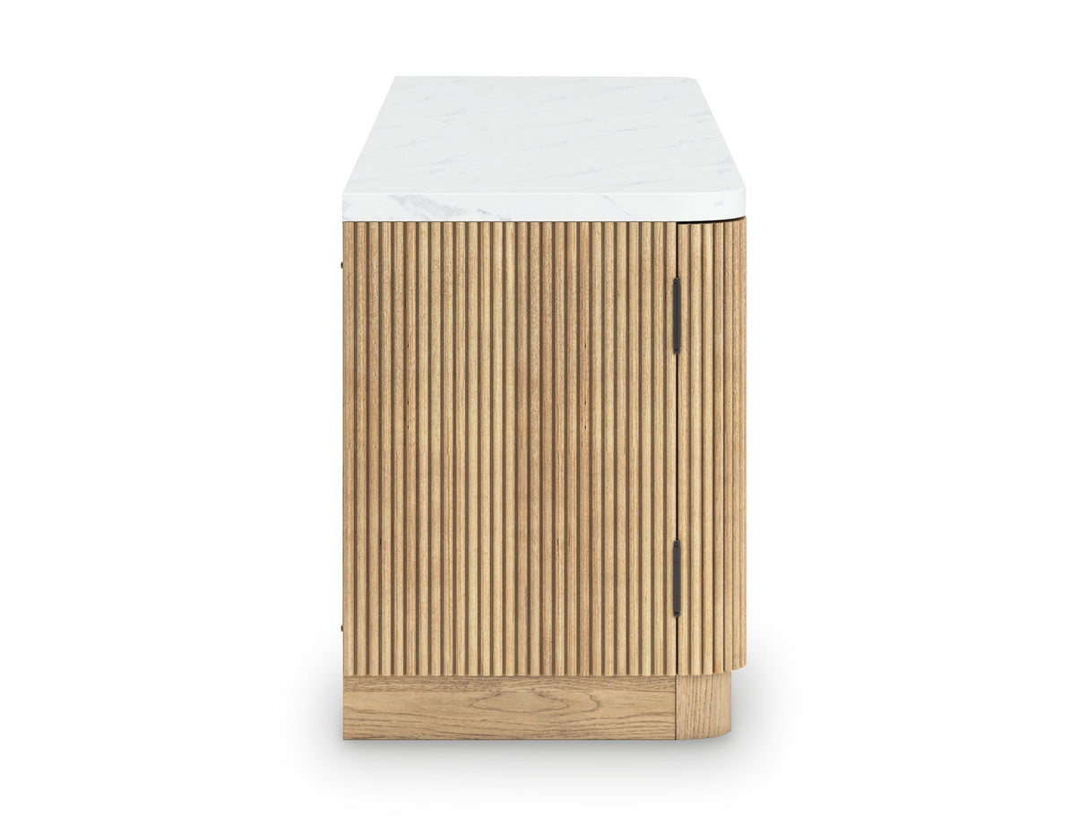 Camdill Light Brown 80" TV Stand by Ashley at Eve Furniture