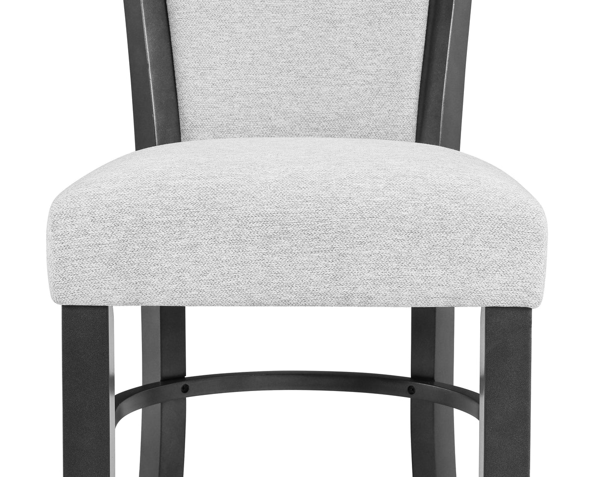 Camelia Dove Gray Round Counter Height Dining Set by Crown Mark at Eve Furniture