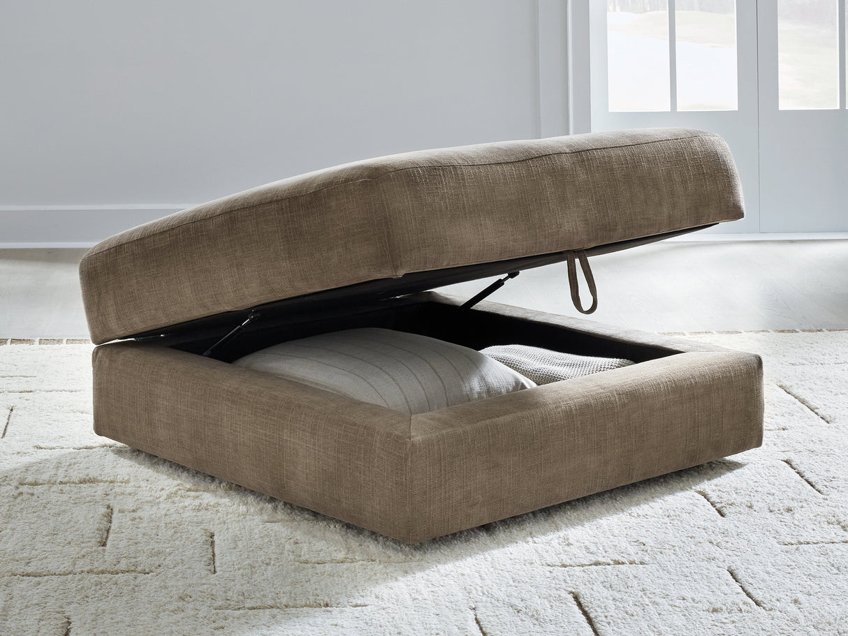 Camellia-Court Coffee Ottoman With Storage