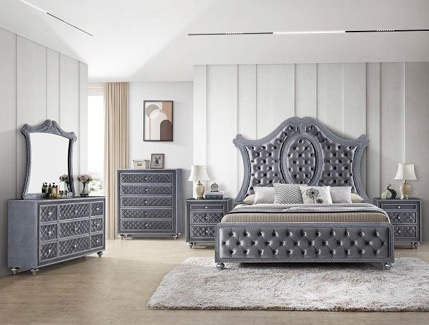 Cameo Gray Mirror ONLY by Crown Mark at Eve Furniture