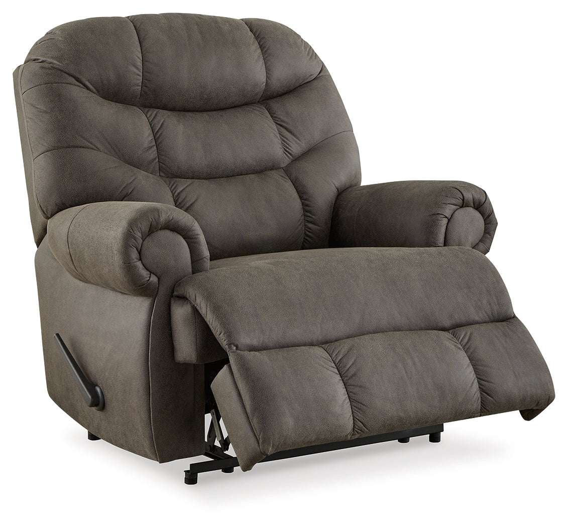 Camera Time Gunmetal Recliner by Ashley at Eve Furniture