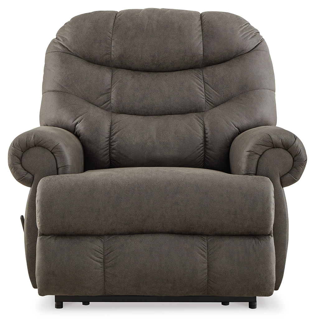 Camera Time Gunmetal Recliner by Ashley at Eve Furniture