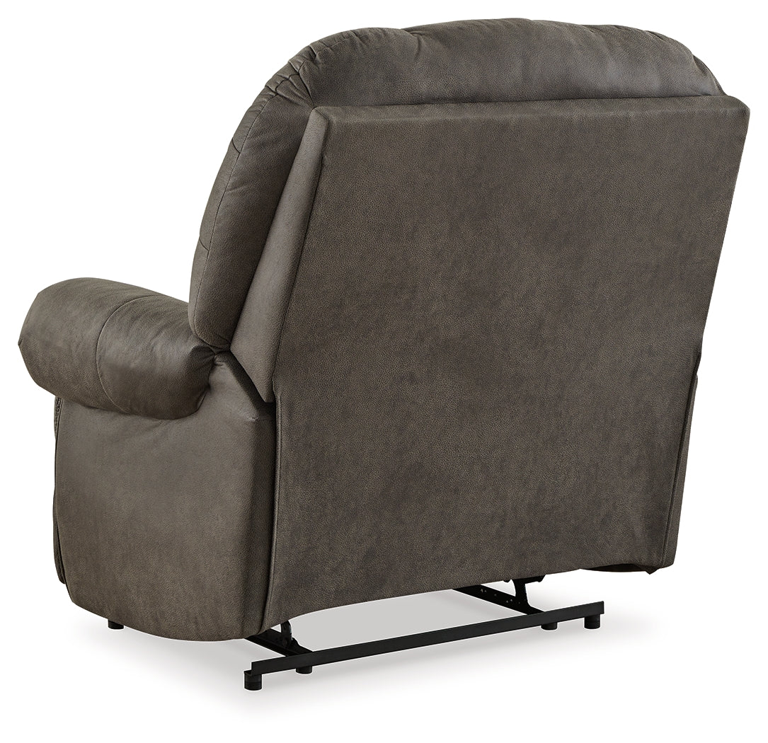 Camera Time Gunmetal Recliner by Ashley at Eve Furniture